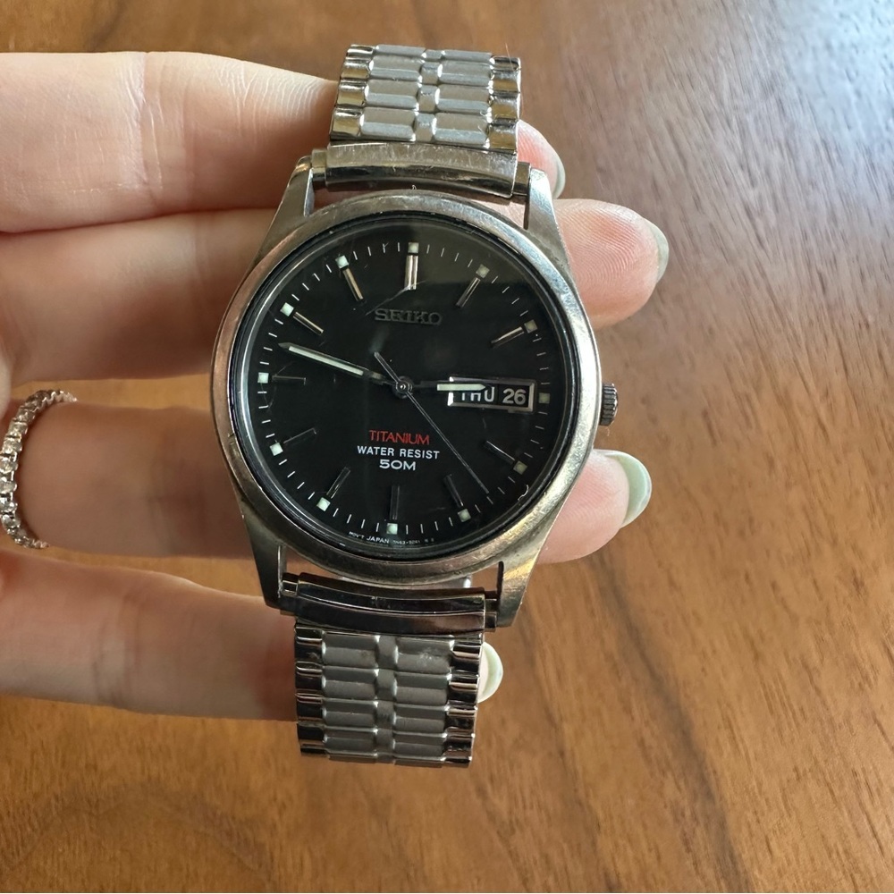 Seiko Titanium Water Resistant Watch